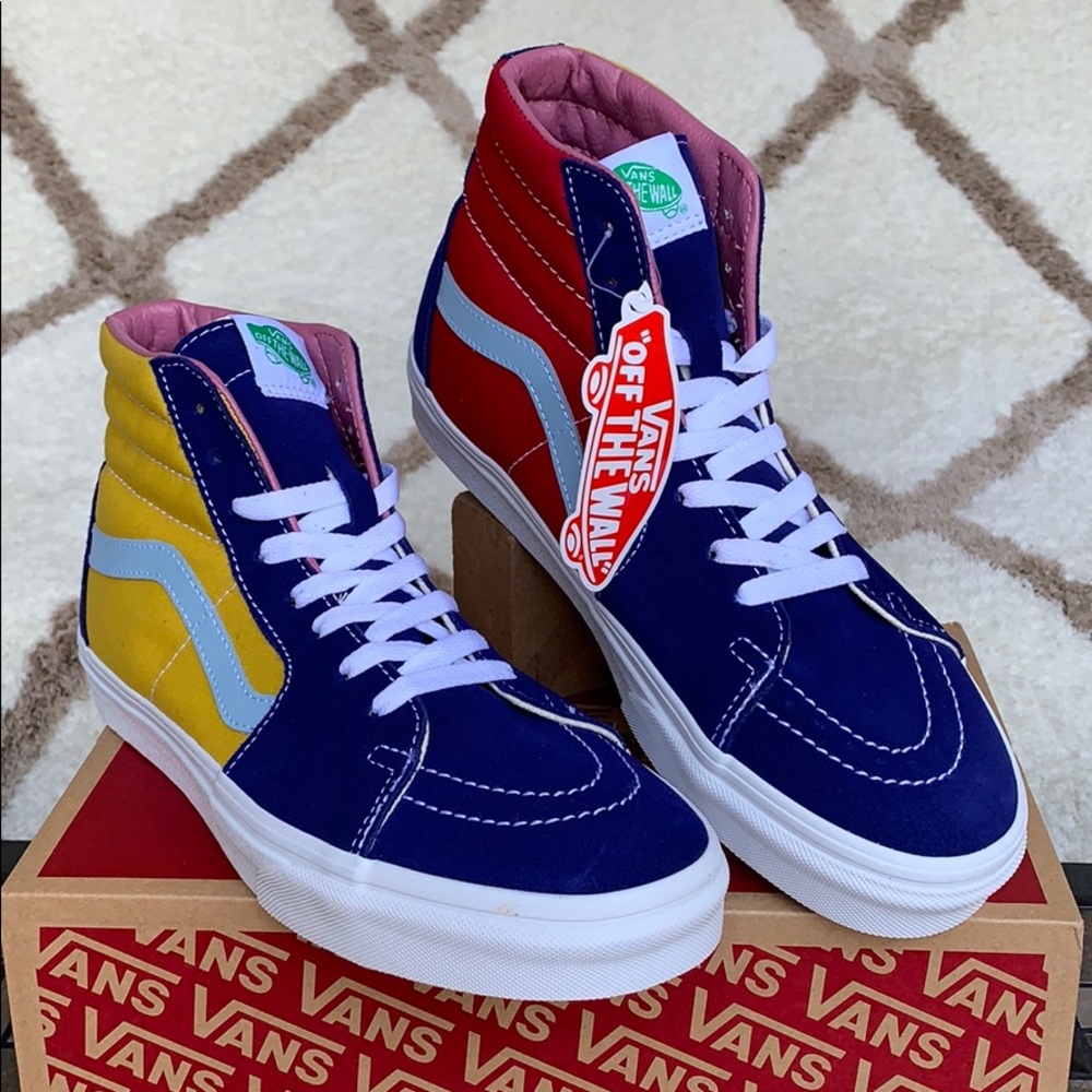 VANS Sk8-Hi SUNSHINE Multi/True White men’s - Picture 4 of 16